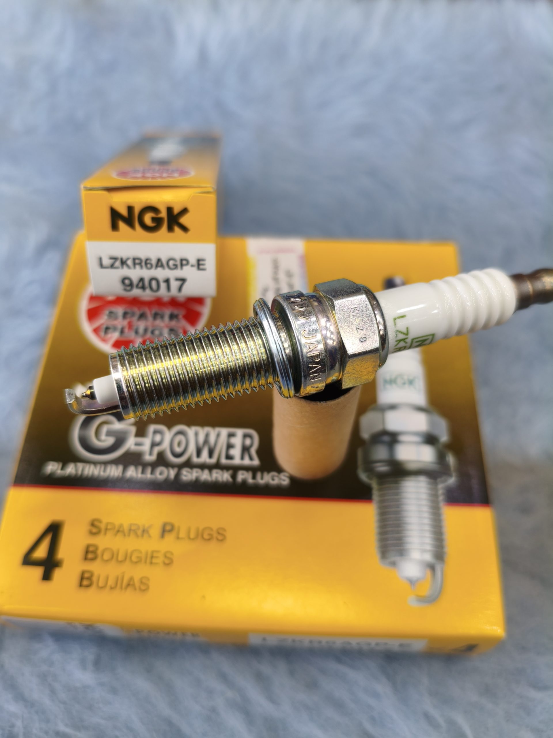شمع سوزنی پلاتینیوم ان جی کی اصلی ژاپن LZKR6AGP-E-94017 یورو4